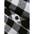 thumbnail image 6 of YUBIKWETE Men's & Big Men's Long Sleeve Plaid Flannel Hooded Shirt, Sizes S-3XL, 6 of 6