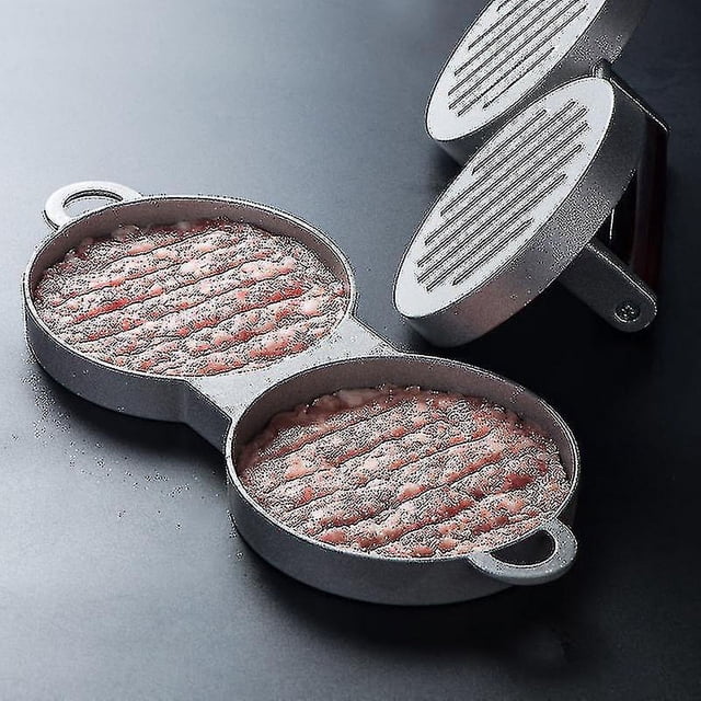 Molde para carne y hamburguesa, prensa redonda para hamburguesas, aleación de aluminio, molde para parrilla de carne y ternera, prensa para hamburguesas, molde para hacer hamburgue