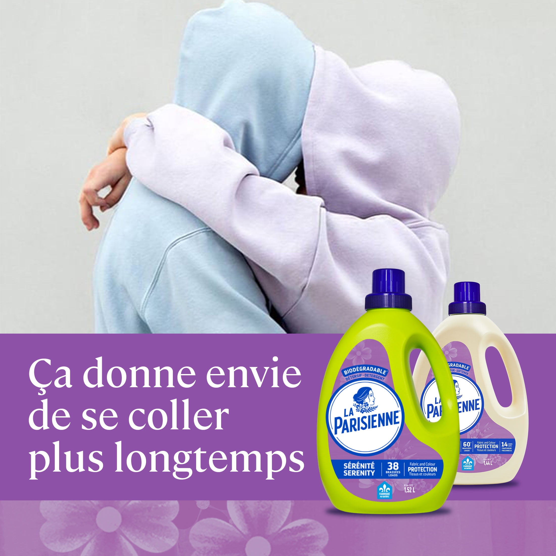 Détergent à lessive liquide La Parisienne, Sérénité, 1.52L, 38 Brassées