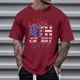 thumbnail image 1 of Tops para hombre, blusas y camisas de cuello redondo y manga corta para hombre, tops casuales de cuello redondo y manga corta con estampados especiales para hombre., 1 of 5