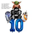 thumbnail image 3 of Globos de aluminio con forma de Yoda de dibujos animados, robot, suministros para fiestas de cumpleaños, regalos para niñas y niños, decoración de habitaciones, globos de Star Wars, 3 of 5