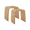 Bamboo, variant on Bamboo Shower Bench, Non-Slip Waterproof Spa Bath Seat, 450 lbs Natural Bamboo Stool, Suitable for Bathroom, Bedroom, Dining Room and Living Room