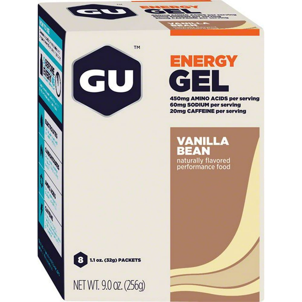 Gu Energy Gel, Vanilla, 8 Ct