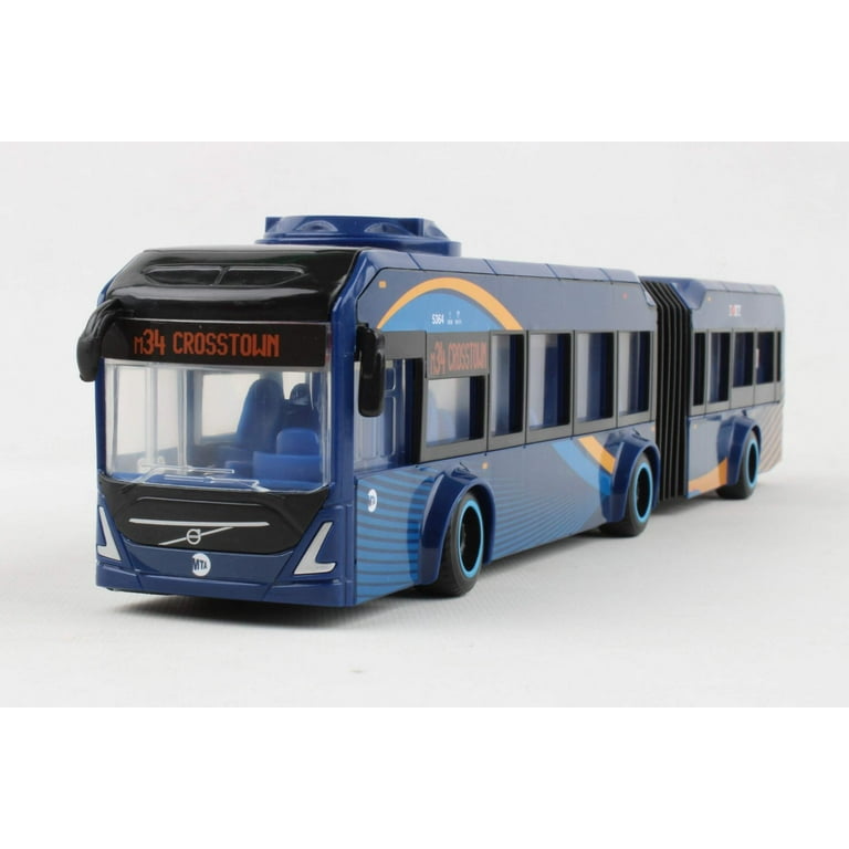 MTA Models Volvo Articulated Bus Toy, 1:43 Scale, Paint