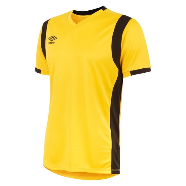 Umbro - Jersey Spartan de Manga Corta para Hombre (Amarillo, Negro)