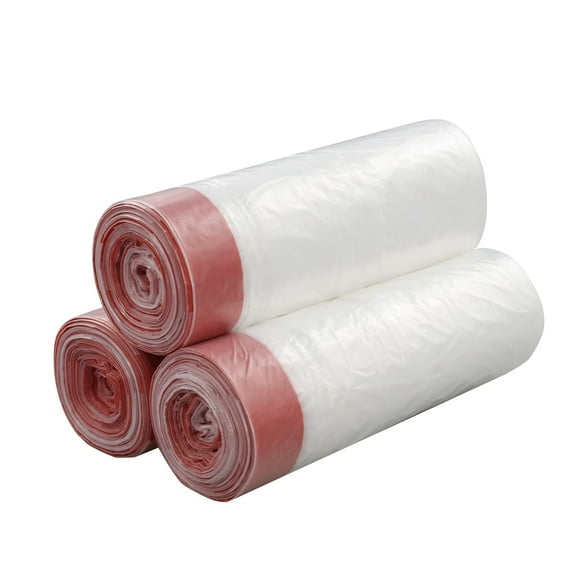 Pekky 5 Gallon Clear Drawstring Garbage Bags, Heavy Duty, Total 120 Counts