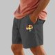 thumbnail image 2 of Pantalones Cortos para Hombre Cintura Elástica con Bolsillos Color Sólido Casual Cordón Suelto Pantalones Cortos de Ejercicio, 2 of 4