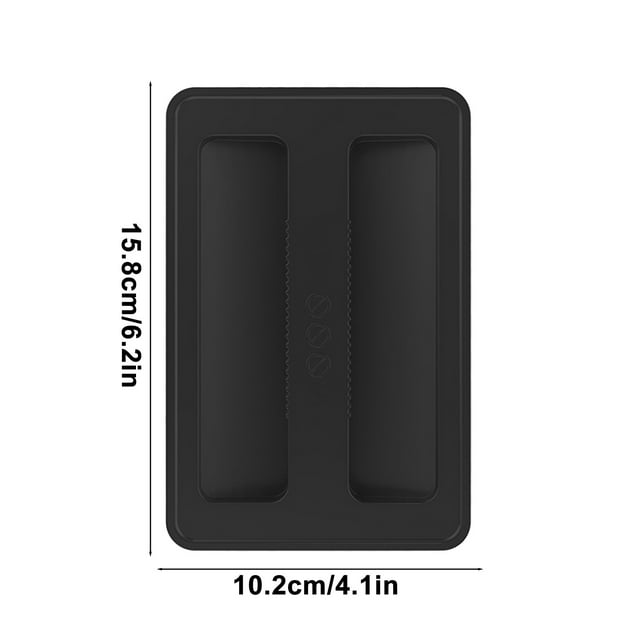 HCBY Toaster Cover, Snug Fit Silicone Toaster Protector for Kitchen, Universal for Most 2 Slice Toasters, Easy to Clean (6.2×4.1in)