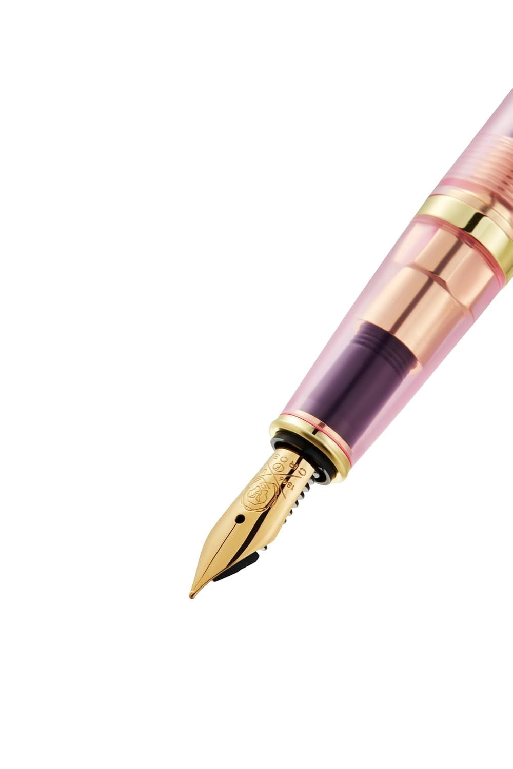 Cross Bailey Light Translucent Pink Sapphire Resin with Bright Chrome Internal Mechanism and Gold-plated Appointments Extra-Fine Nib Fountain Pen