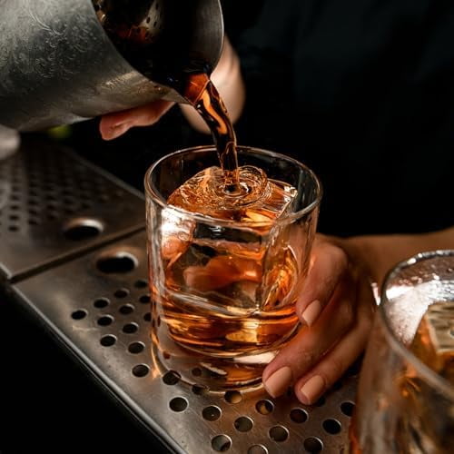 Premium Ice Tray Combo (16 Ice Cubes/6 Ice Ball), Large Ice Sphere Maker & New Upgraded Ice Cube Trays, Food Grade, Spill-Free Integrated Funnels, Whiskey Bourbon Cocktails, Black