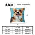 thumbnail image 5 of Corgi Sumptuous Velvet Throw Pillow Covers Set of 2, Decorative Bed Pillow Cases with Unique Patterns for Home Decor, Sizes 16x16, 18x18, 20x20 Inches, 5 of 6
