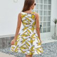 thumbnail image 6 of Teacher Pencils Dress Summer Street Style Dresses Female Sleeveless Printed Sundress, 6 of 7