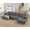 Grey, variant on NeoKo Cloud Couch U Shaped Plush Memory Foam Modular and Comfy Boneless Sectional Sofa with Chaise Lounge, Brown