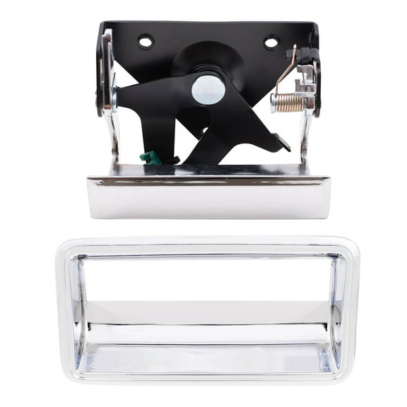 Brock Replacement 2 Piece Set Chrome Tailgate Handle and Trim Bezel compatible with Pickup Truck 15991785 15991786