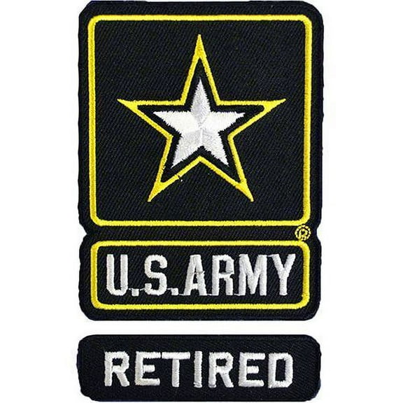 United States Army Star Logo Emblem Retired Military Patch Official Licensed