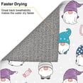 thumbnail image 6 of Xecao cute winter Gnome Print Dish Drying Mat for Kitchen Counter,Absorbent Coffee Bar Mat, Dish Drainer Rack Mats,Dining Room Decoration, 6 of 8