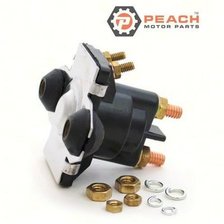 Starter Motor Relay Connector - Peach Motor Parts PM-65W-81941-01-00 PM-65W-81941-01-00 Relay, Starter (Solenoid); Replaces Yamaha®: 65W-81941-01-00, 65W-81941-00-00, Mercury Marine®: 89-818997A2, 89-818997A 2, 89-818997A1, 89-8189