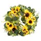 thumbnail image 5 of Yellow Sunflower Garland with Lights for Decor Plastic Wreath Lasting Vines 1Pc, 5 of 5