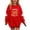 Red, variant on Cethrio Girls Halloween Sweatshirts Size 10-12, Long Sleeve Graphic Fleece-lined Pullover Halloween Tops Khaki