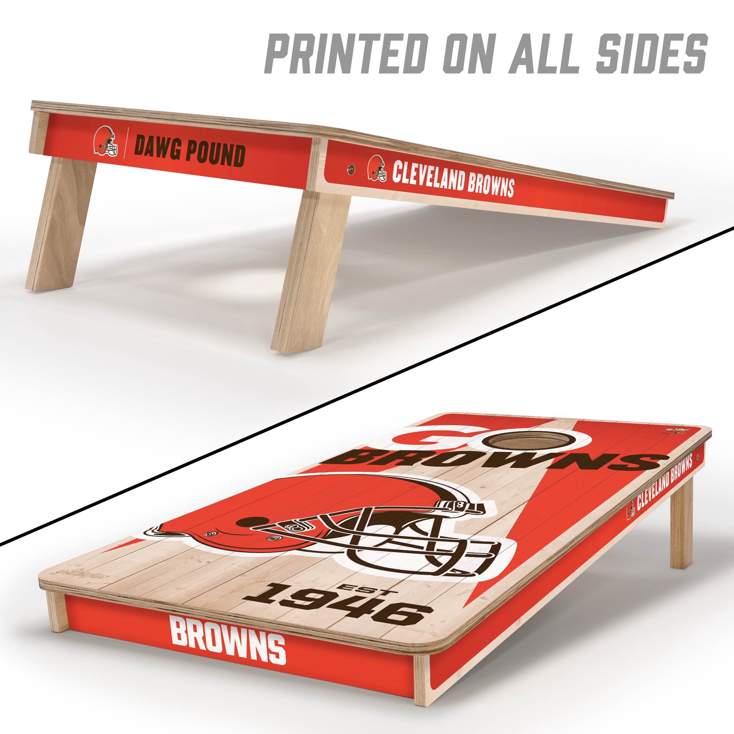 YouTheFan NFL Cleveland Browns 2' x 4' Cornhole Game