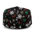 thumbnail image 3 of Chririnla Christmas Polyester Forward Flat Cap Featuring Snowflake Pine Tree, Adjustable Retro Newsboy Hat for Driving and Outdoor Camping, 3 of 4