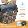 thumbnail image 2 of Travel Cooler Bag - Pioneer Flower Floral Print Pattern Camping Beer Cooler Backpack with Bottle Opener- Waterproof Insulated Picnic Backpacks - Cooler Bag for Beach, 2 of 6