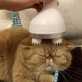 thumbnail image 3 of Masajeador de cabeza de gato, cabezal de cepillo de silicona suave, masaje suave, carga USB, masajeador eléctrico para mascotas Xemadio MZQ-0180, 3 of 5
