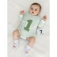 thumbnail image 6 of Miaouyo Newborn Baby Boy Striped Birthday Romper 6 12 18 Months Fashionable Number Embroidery Round Neck Long Sleeve Jumpsuits, 6 of 9