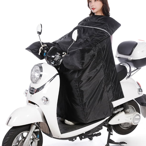 Parabrisas de motocicleta eléctrica invierno más terciopelo engrosamiento Universal ala grande