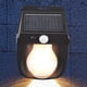 thumbnail image 4 of Luz de pared de tungsteno solar a prueba de agua IP65 con luz solar de 3 modos que dura hasta 8 horas, 4 of 8