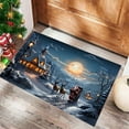 thumbnail image 5 of Uutvery Non-Slip Absorbent Christmas Doormat Bathroom Rug Kitchen Floor Mat Entrance Decor Quick Dry Washable Soft Home Mats 23.6x15.7 Inch Green Holiday, 5 of 6
