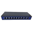 thumbnail image 2 of 9 Puertos 10 / 100Mbps 8 Puertos POE Y 1 Conmutador De Alimentación De Enlace Sobre Ethernet 4,5 + / 7,8- Soporte 12V 24V 48V shamjiam Interruptor de inyector PoE pasivo, 2 of 8
