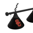 thumbnail image 2 of University of Southern California 3 Shade Billiard Light with Black Fixture, 2 of 5