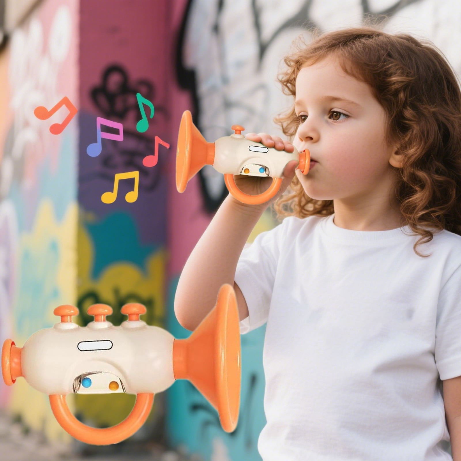 Trompette Musicale pour Enfants : pour bébés et Tout-Petits. Son sifflet et sa Trompette émettent Un Son dès qu'on Souffle Dedans - Achat / Vente trompette Trompette Musicale pour Enfants : pour