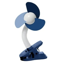 Dreambaby Clip-on Fan with Soft Fins - Baby Strollers Accessories for Infants & Toddlers - Blue