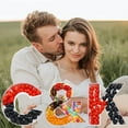 thumbnail image 4 of 8" Fillable Cardboard Letter Shaped Box Paper Mache Birthday Party Sweets Candy Tray (C), 4 of 4
