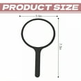 thumbnail image 4 of RAGUPEL Hand Mirrors with Handle,Round Mirror Face 7.3"*3.9"*0.4" Hand Held Mirrors with Handle,Glass Mirror with Aluminum Backing Small Mirror,Black, 4 of 7