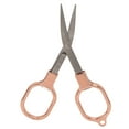 thumbnail image 2 of Folding Scissors, Stainless Steel Rose Gold Paper Cutting Sewing Embroidery Small Scissors, Portable Travel Trip Scissors, 2 of 8
