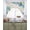 Grey, variant on Blue Hydrangea Swag Valances for Windows, Small Curtains Drapes, Linen Texture Butterfly Spring Floral Kitchen Window Curtains Over Sink Window Treatment Valance for Bedroom/Bathroom 56"x36"