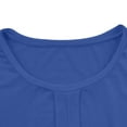 thumbnail image 4 of Miluxas Pleated Tank Tops for Women Crew Neck Sleeveless Dressy Casual Work Tank Top Summer Blue S(S), 4 of 7