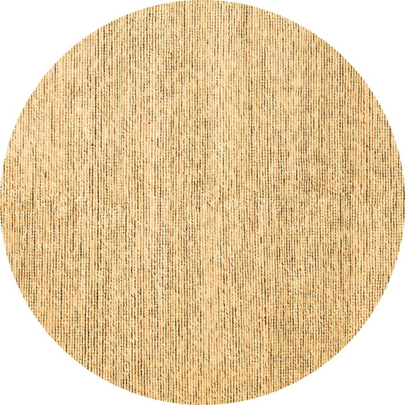 Ahgly Company Indoor Round Abstract Orange Contemporary Area Rugs, 4' Round