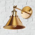 thumbnail image 6 of Parrot Uncle BH11809110V Rhem 7 in. 1-Light Brass Gold Wall Sconce Light, 6 of 9