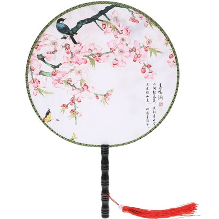 

1pc Circular Fan Classic Delicate Chinese Style Round Fan for Women Lady Random Pattern