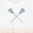 thumbnail image 4 of Inktastic Lacrosse Sticks Future Player Girls Baby Dress, 4 of 5