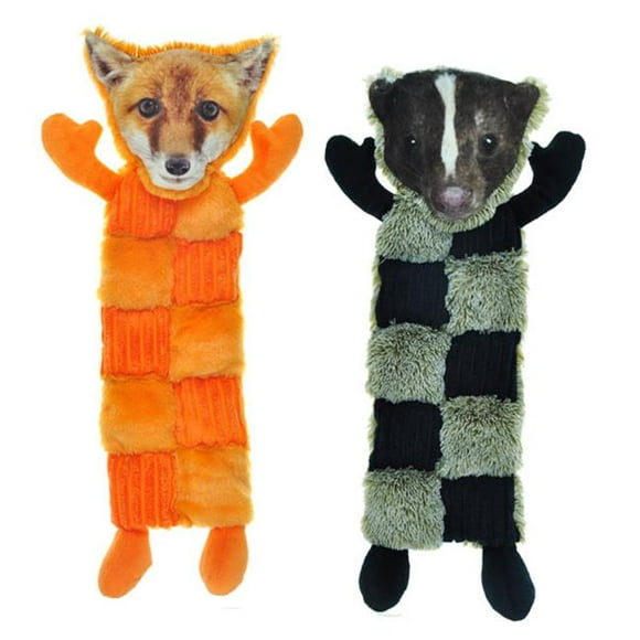 18 in. Squeaker Mat Fox Dog Toy