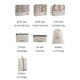 thumbnail image 3 of Kit de bolsas organizadoras de viaje - Cubos de embalaje de 7 piezas para maletas, bolsas de almacenamiento para ropa y zapatos, beige y blanco, 32x24x3cm, 3 of 6