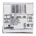 thumbnail image 3 of Leviton CS8369 Flush Mount Locking Receptacle, 3P, 4W, 50A, 250V, Black, 3 of 3