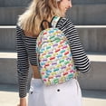 thumbnail image 5 of Easygdp Colorful Bus Mochila de Lona Resistente para Laptop, Compatible con Laptops de 15 a 17 pulgadas, Ideal para Escuela, Trabajo y Viajes-Medium, 5 of 5