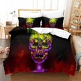 thumbnail image 1 of Skeleton Duvet Cover Gothic D Print Microfiber With Zipper, With Pillowcases Hypoallergenic Bedding Set Double Pieces, 1 of 5