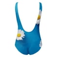 thumbnail image 4 of Gubotare Womens One Piece Swimwear Ruffle Bathing Suits with UPF 50+,Blue S, 4 of 4